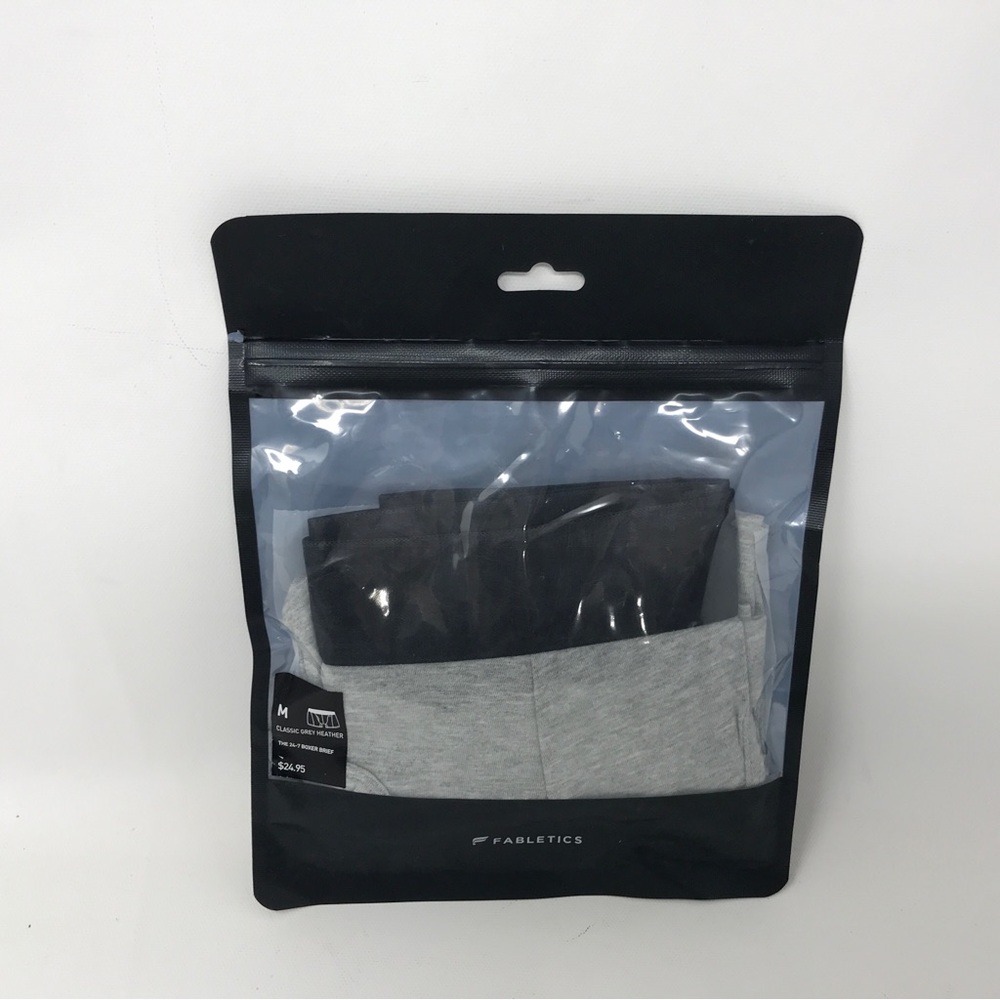 Fabletics The 24-7 Boxer Brief, Men's Size M - Classic Grey Heather